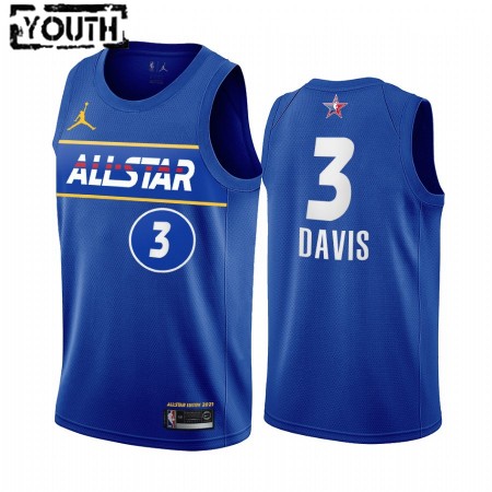 Dres Los Angeles Lakers Anthony Davis 3 2021 All-Star Jordan Brand Plava Swingman - Dječji